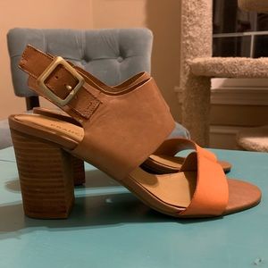 Franco Sarto Wide Strap Leather Sandal, Size 8.5M